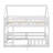 Twin-Over-Twin Bunk Bed In House Design, Complete With Fence And Door-1034952748