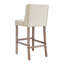 Upholstered Counter Stool with Solid Wood Frame-1270422321