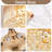 Gold Luxury Remote Control Three-Color Light-Changing Ceiling Fan Light Suitable For Living Room, Dining Room And Bedroom