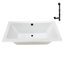 Baignoire de trempage en acrylique 66 po x 34 po, drain inclus-97544389