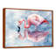 Flamingo Reflections By The Lake I - flamant rose, art mural-1484106966-1484106968-1484106971