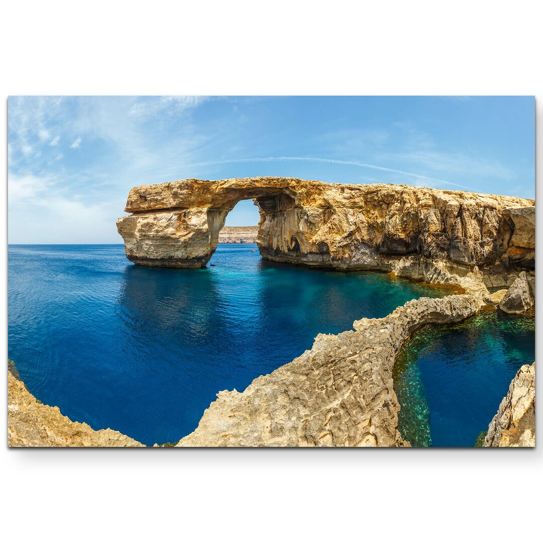 Leinwandbild Felsentor Azure Window auf Malta