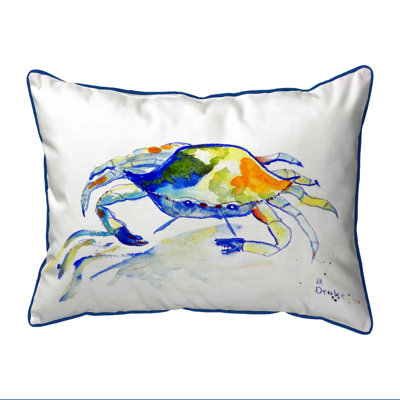 Crab Outdoor Throw Pillow