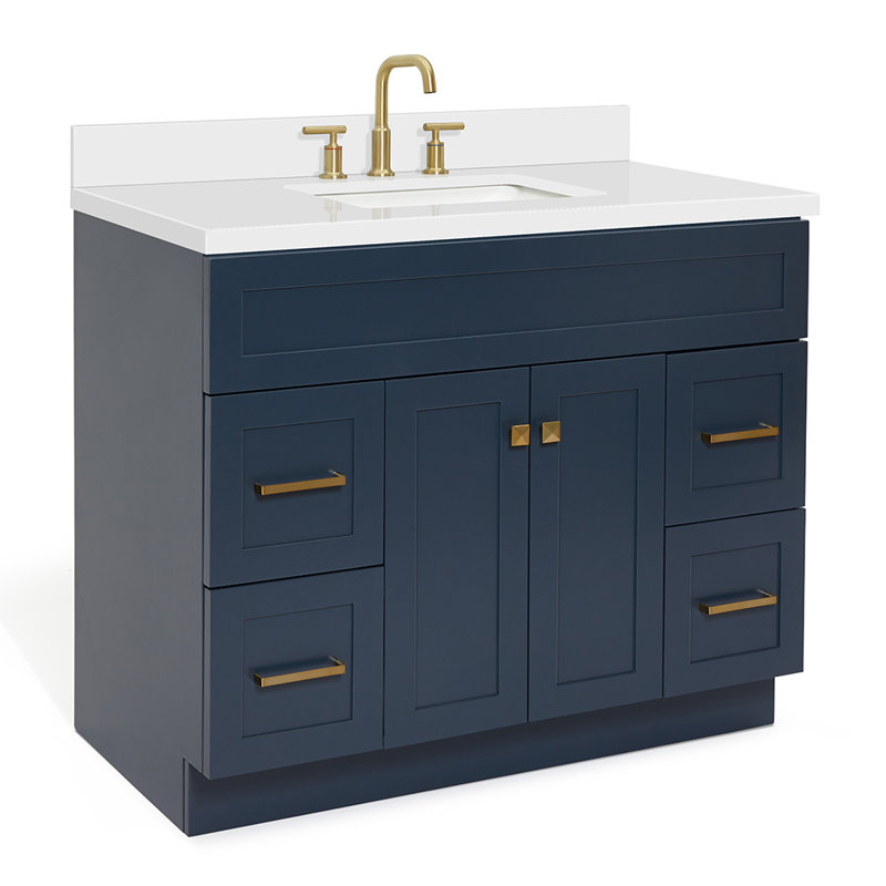Ensemble de meuble-lavabo simple 43 po Hamlet, Bleu minuit
