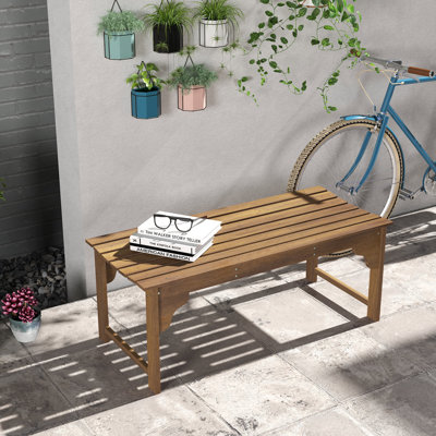 Banc de jardin en bois avec banc à lattes Renauta