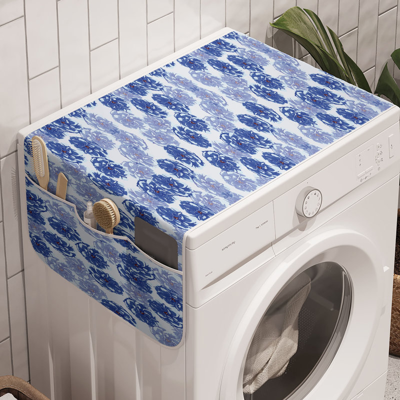Ensemble de 2 bacs à linge floraux 47 po x 18,5 po East Urban Home