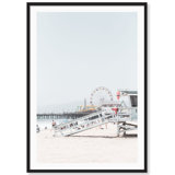 Santa Monica Lifeguard Tower Print by Carly Tabak