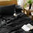 MooMee Lightweight Duvet Cover Set with Zipper Closure 8 Ties 100% Washed Cotton Linen Like Textured Soft Breathable All-Season-111275634-109236633