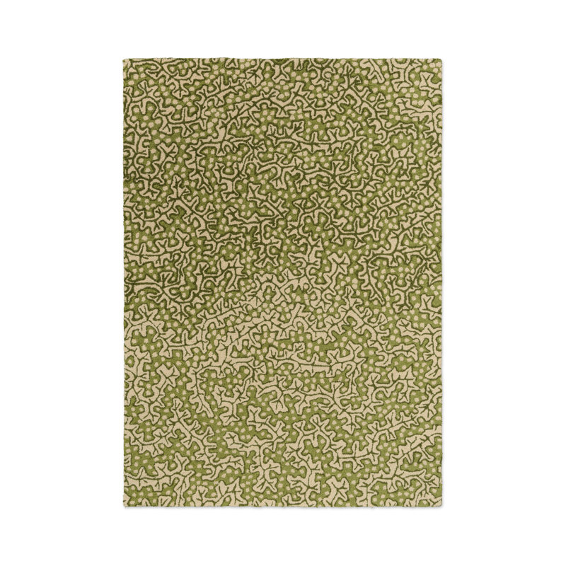 Truffle Hand Tufted Floral Area Rug, Rectangle 4'7" x 6'6"