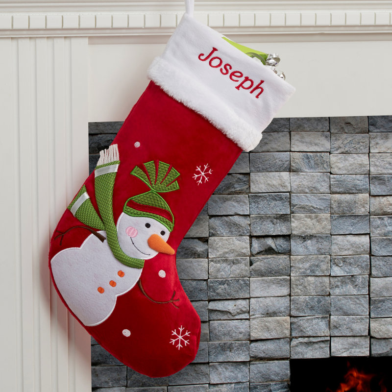 Santa Claus Lane Personalized Stocking, Yes