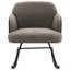 Chaise berçante rembourrée Taupe Boucle