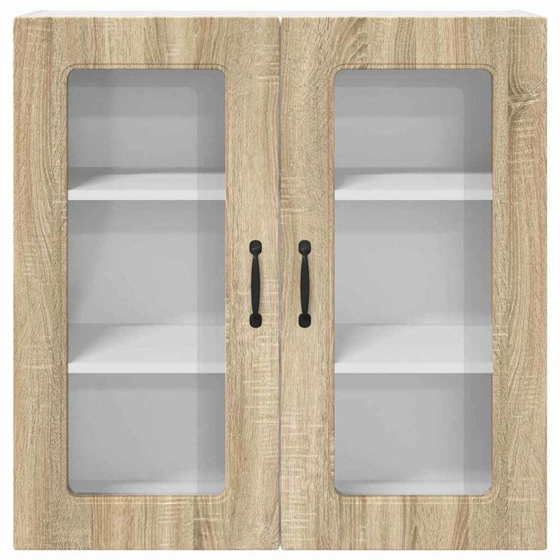 Vidaxl Kitchen Wall Cabinet Sonoma Oak 60 X 31 X 80 Cm Engineered Wood, 80cm H x 80cm W x 31cm D, Sonoma Oak