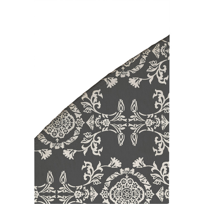 Jackie Soft Step Outdoor Area Rug, Charcoal, Round 5'