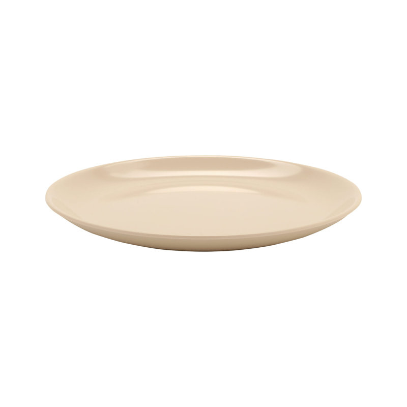 Assiette en mélamine de 9,5 po (ensemble de 12), Ivoire ivoire