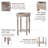 Rustic Farmhouse End Table With Storage Shelf