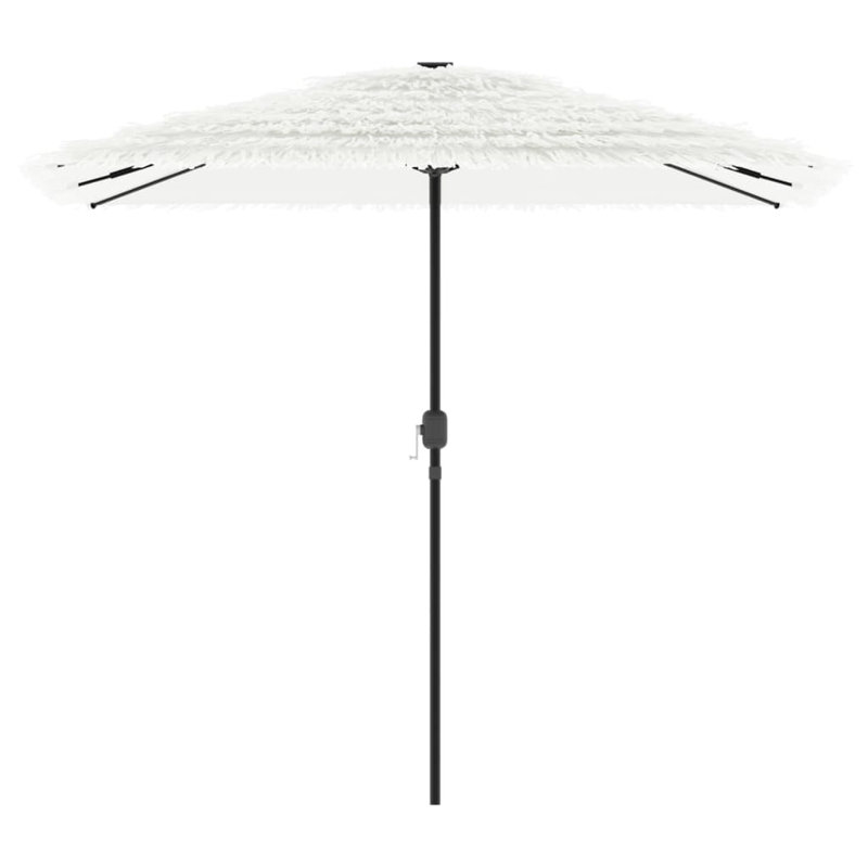 Beach Parasol, 248cm H x 248cm W x 248cm D, White