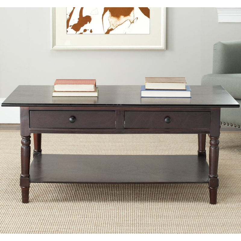 Ensemble de tables basses 2 pièces Tuoi, Cerisier foncé