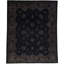 Wool Oriental Area Rug in Black