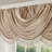 Faux Silk Waterfall Embellished Valance Champagne 38X46"-87155971