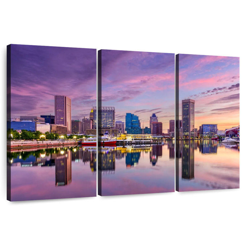Sebbie Baltimore Skyline, 24" H x 38" W