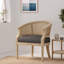Chaise d'appoint en bois d'hévéa-381713686