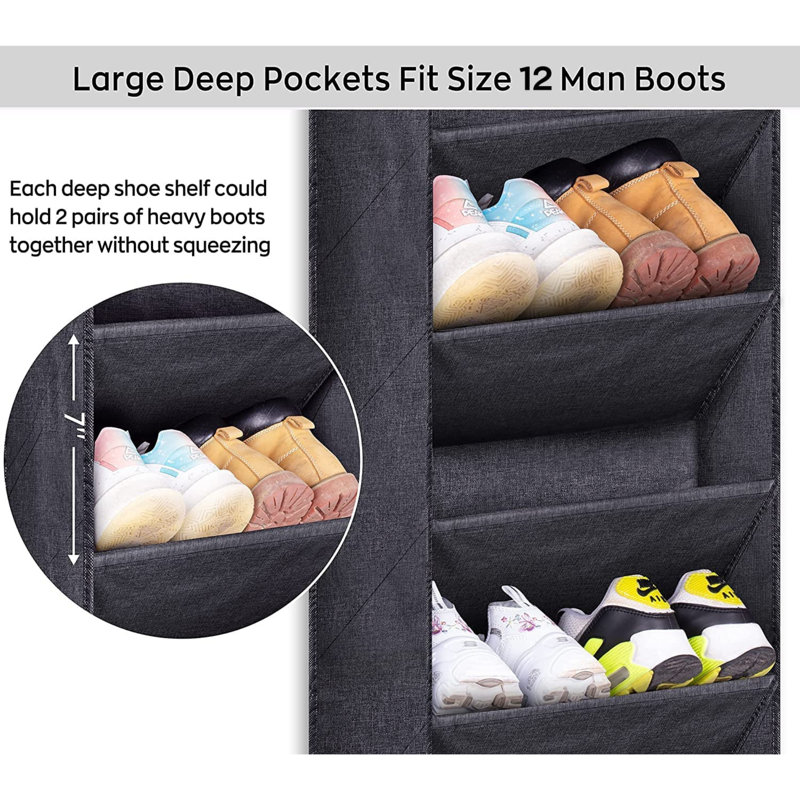 12 Pair Stackable Shoe Rack