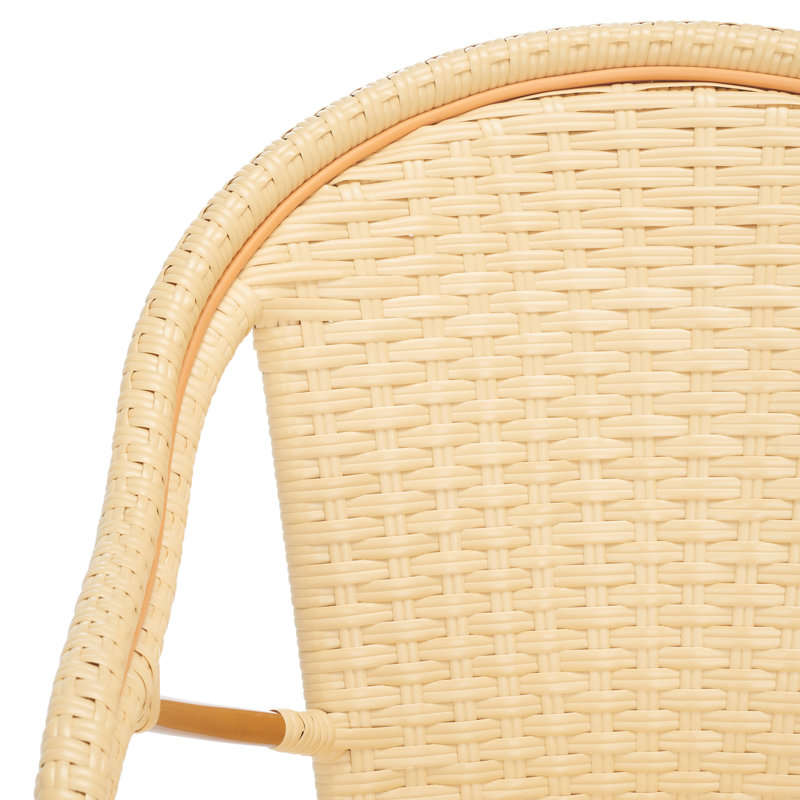 Tabouret de bar Popplewell, Naturel, 25.75" H x 22.5" W x 22.5" D