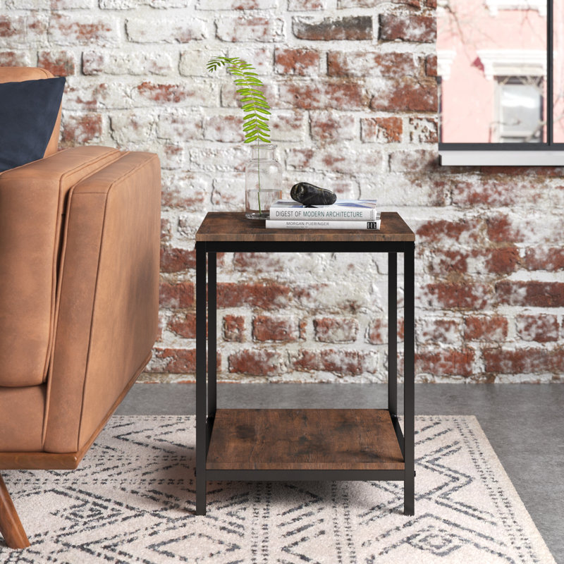 Hoyle Tray Top End Table, Brown
