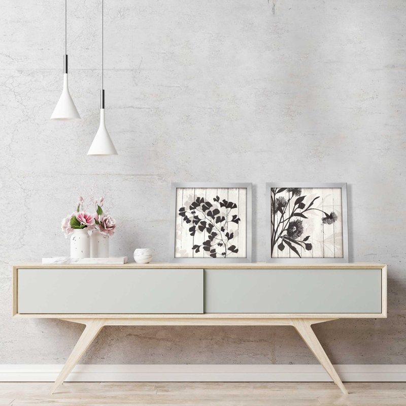 " Shadow on Wood " 2 Piece Art Graphic Art Set