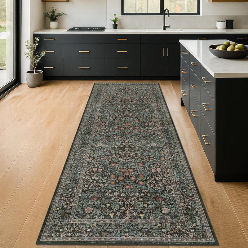 Tapis de couloir de cuisine lavable antidérapant, Tapis de couloir 2 pi x 6 pi
