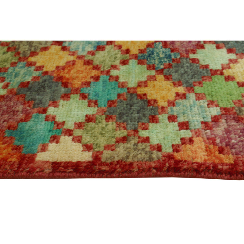 One-of-a-Kind 3'10" X 5'10" New Age Wool Area Rug in Rust