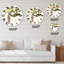 Vintage Flower II - Horloge murale traditionnelle-93600930