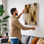 Earth Panels Minimalist - Wrapped Canvas-2137056618-2137056611