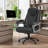 Aime Heavy Duty High Back Pu Leather Desk Chair, Ergonomic Adjustable Height Computer Chair For Home Office Work