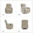 Chikako Genuine Leather Swivel Rocker Manual Recliner-78550773