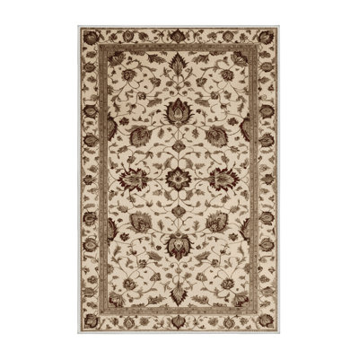 Machine Washable Persian Beige Area Rug