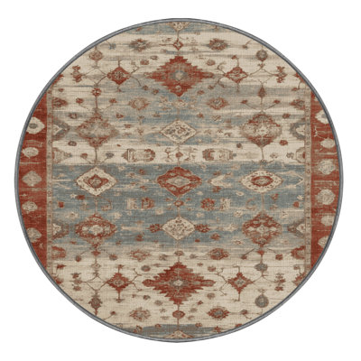 Machine Washable Overdyed Gray Area Rug