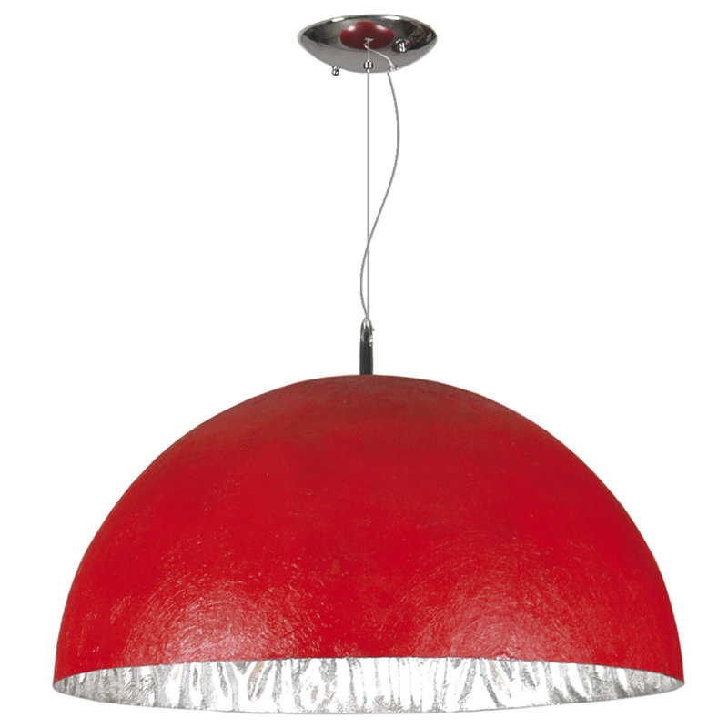Boggs 3 - Light Bowl Pendant, Red