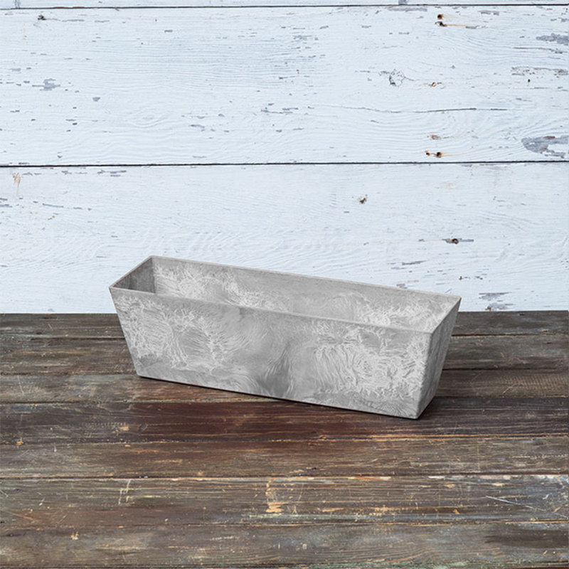 Wendover Window Box Planter, 6.75" H x 21.5" W x 6.75" D, Gray
