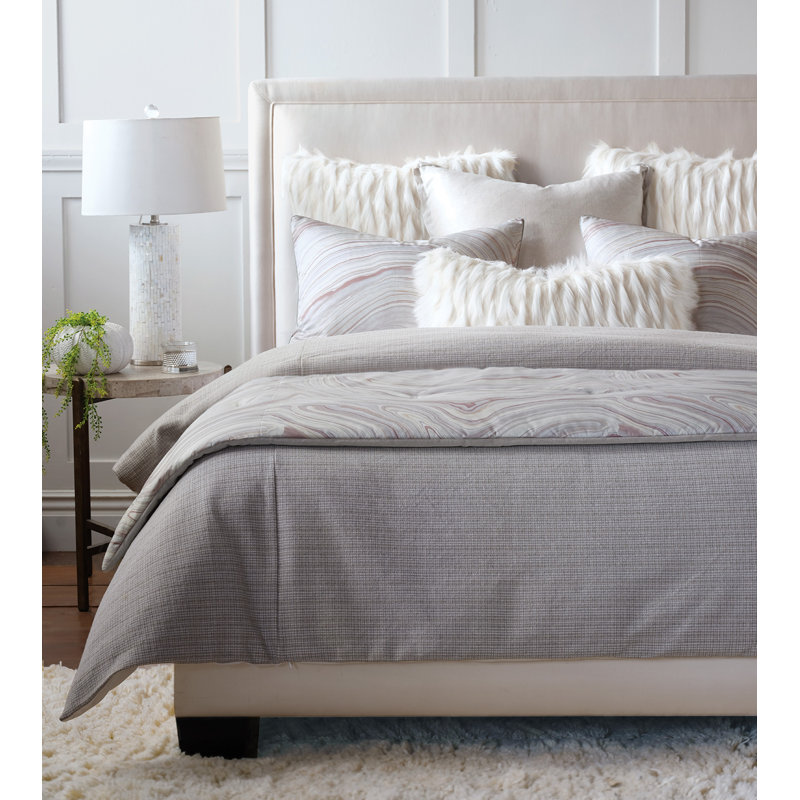 Geode Luxe Farmhouse / Country Cotton Blend Geometric Shapes Duvet Cover, Super Queen Duvet Cover