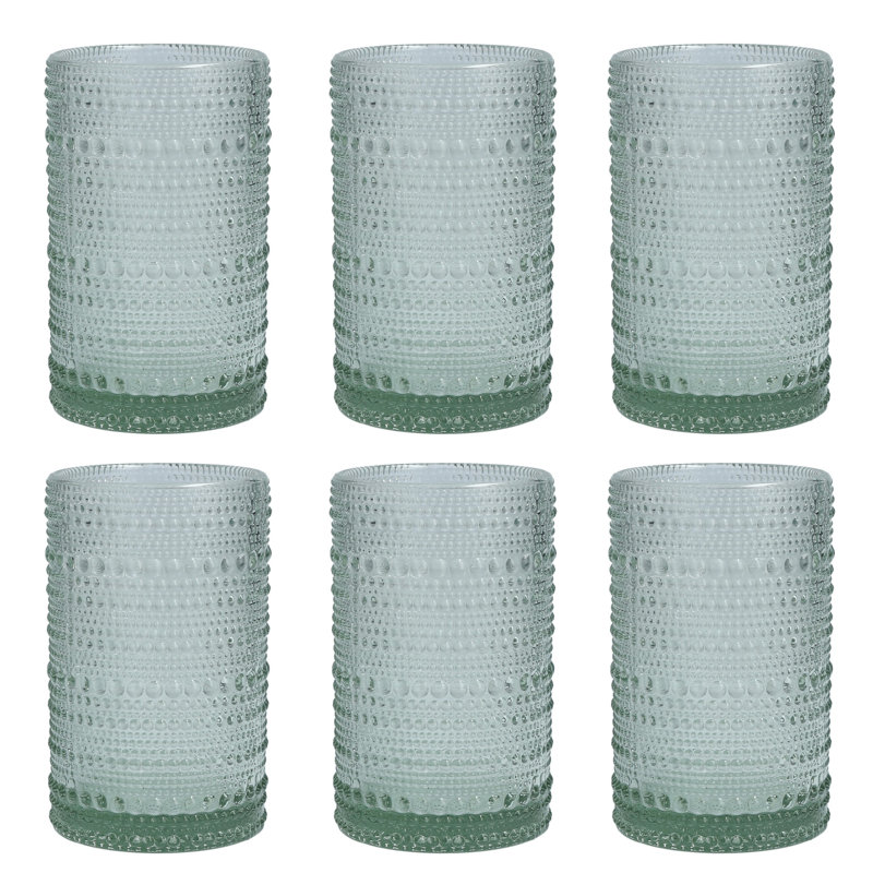 Jupiter Drinking Glass, Sage, 13 oz.