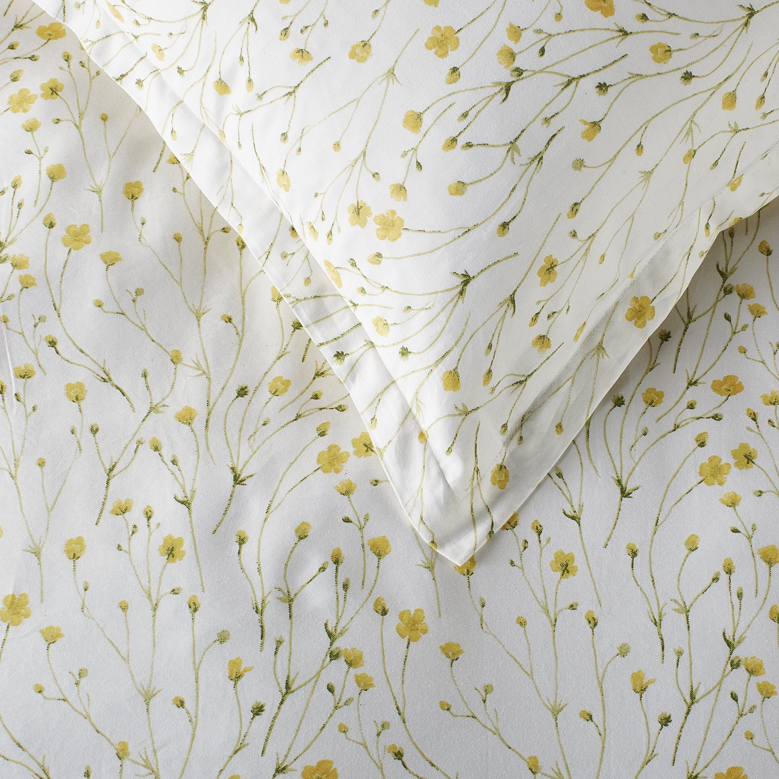 Adline Cotton Duvet Cover Set, Twin Duvet Cover + 1 Standard Sham