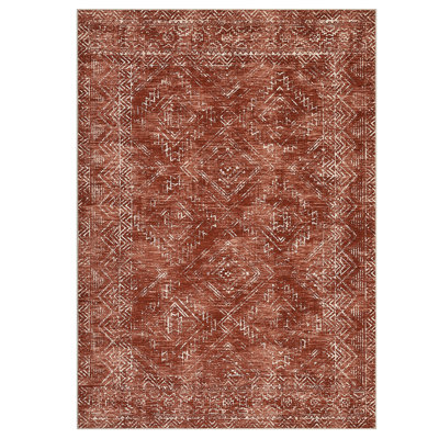 Washable Rugs for Living Room Vintage Area Rug for Bedroom Non Slip Geometric Tribal Large Area Rug Soft Non Shedding Stain Resistant Carpet for Dining Room