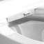 Toilette Smart Bidet avec capteur de pied à chasse d'eau, jet réglable, séchoir à air chaud, télécommande, veilleuse à DEL, siège de toilette chauffant sans réservoir, certifié Cupc