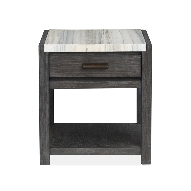 Table de bout rectangulaire, Noir