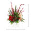 Holiday Floral Arrangement with Magnolias, Berries and Bows-1618541183
