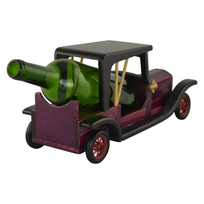 Handmade Antique Car Wine Bottle Carrier