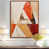 Toile avec cadre flottant brun