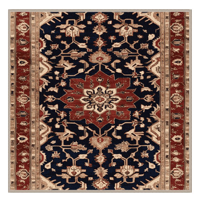 Tapis brun lavable à la machine