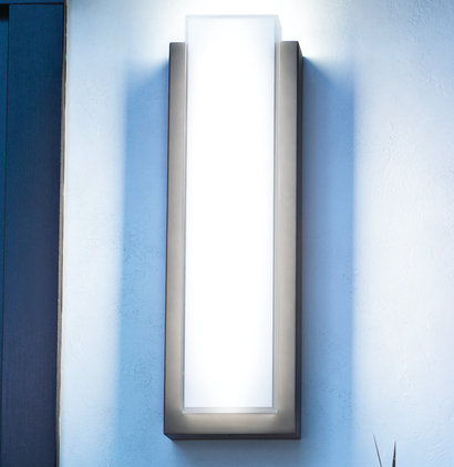 Plafonnier encastré d'extérieur 2 lumières Sevda, 25.25" H x 8" W